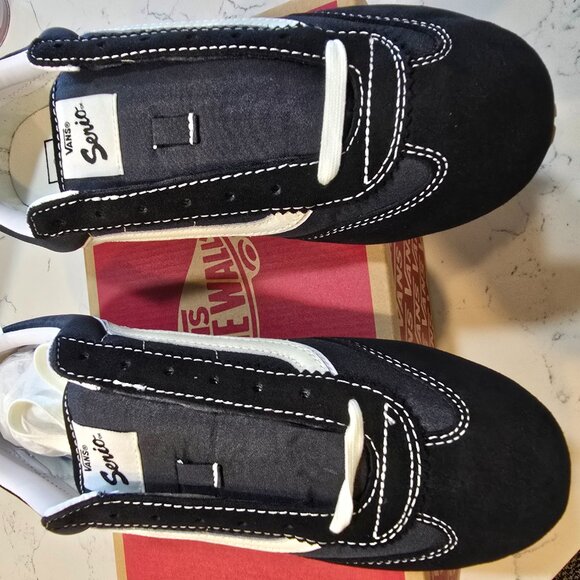 VANS SUPER LowPro VN000D83BLA Black MenS 10 Suede Upper SERIO Shoes Sneaker NEW - Picture 4 of 13